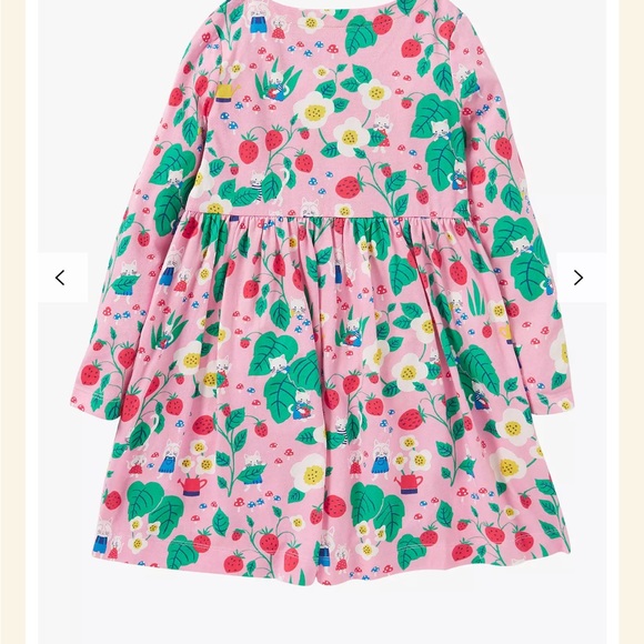 Mini Boden Kids' Strawberry Fun Jersey Dress(new) - Picture 2 of 4